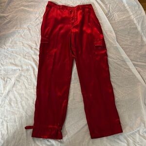 Catalina Satin Women’s Dress Pants Cinched Ankles size 8/10